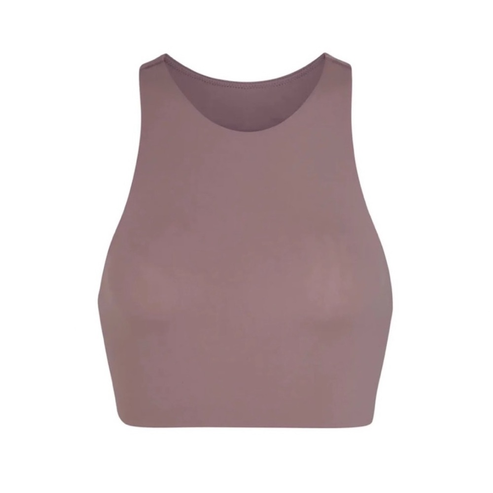SKiMS NWT Fits Everybody High Neck Bralette Umber Size 4x